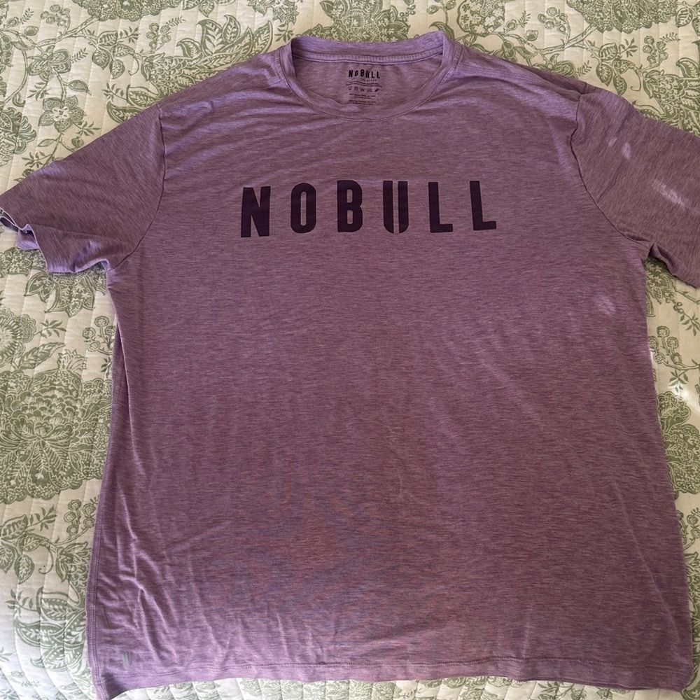NOBULL Men's Heathered Purple Tee